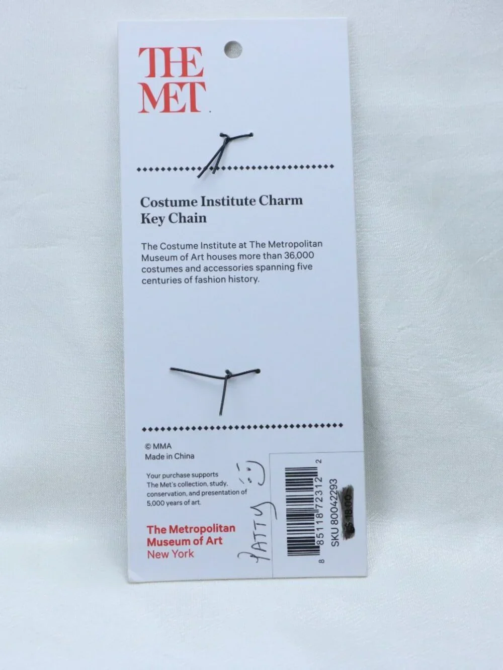 The Met Museum Gift Bundle – Fashion Charm Keychain & Building Metal Bookmark N